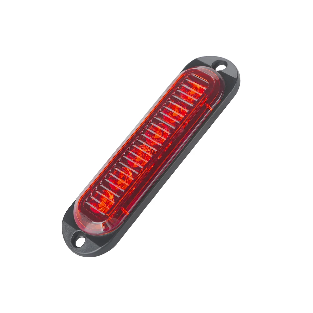LED  Диоден 12-24V Габарит Маркер Токос за камион бус ван каравана платформа кемпер червен 112 x 28mm