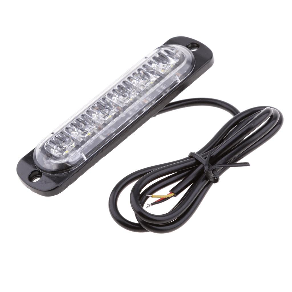 LED  Диоден 12-24V Габарит Маркер Токос за камион бус ван каравана платформа кемпер бял 112 x 29mm