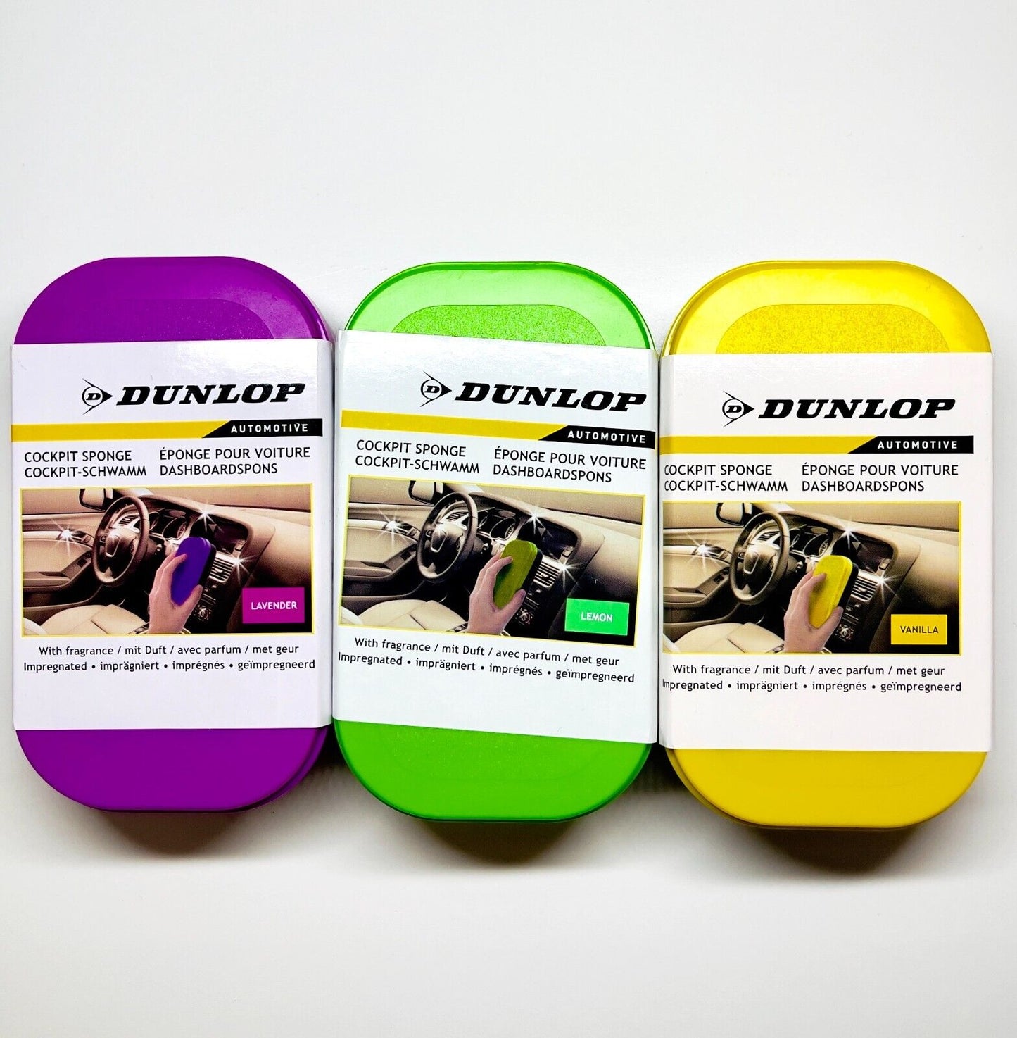 Гъба за автомобилно табло с аромат на лимон Dunlop