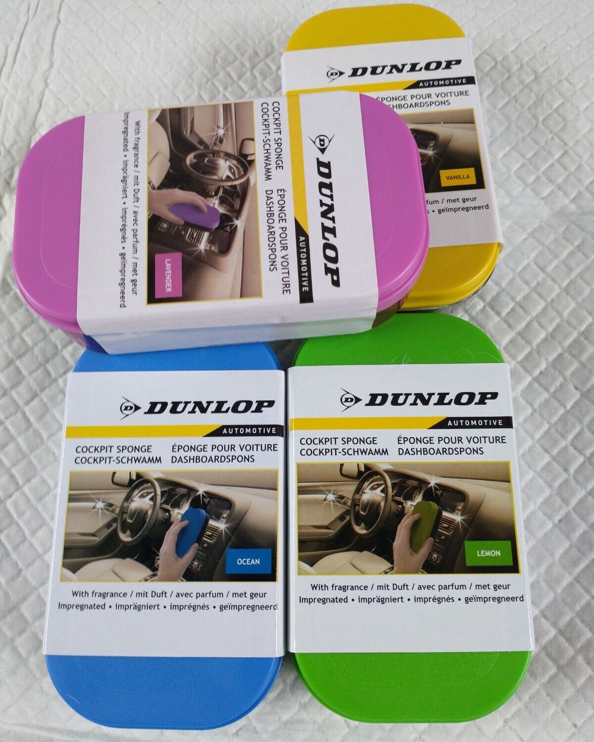 Гъба за автомобилно табло с аромат на лимон Dunlop