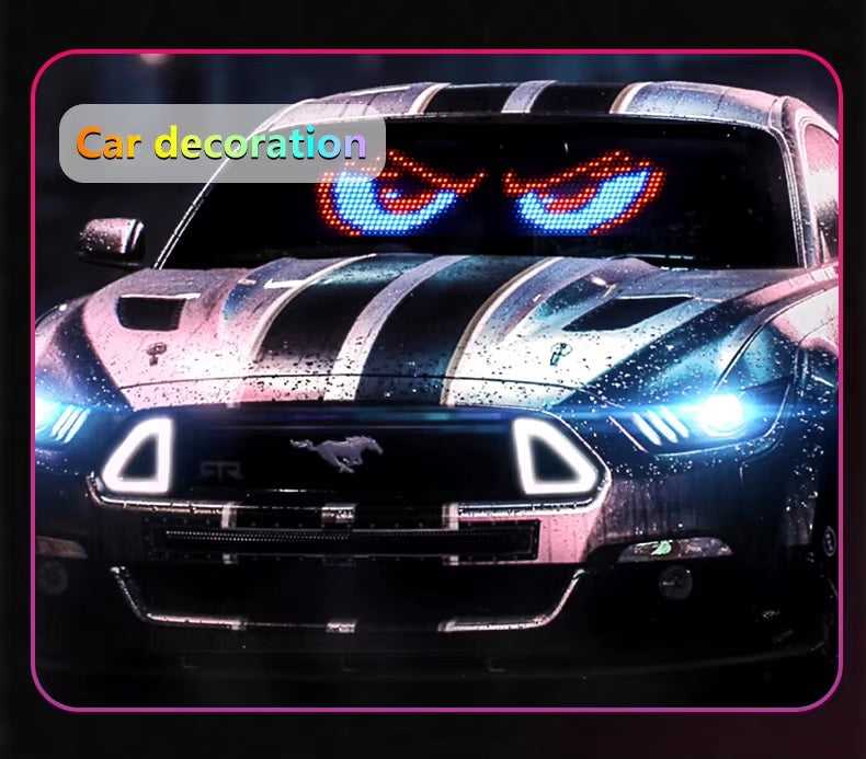 LED ЛЕД дисплей табела панел екран с дистанционно управление за автомобил 49 x 11cm