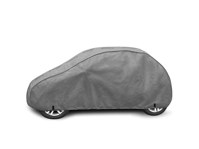 Висококачествено Покривало Kegel серия Mobile Garage размер S3 за хечбек 335-355см x 126-136см, сиво