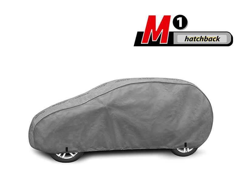 Висококачествено Покривало Kegel серия Mobile Garage размер M1 за хечбек 355-380см x 126-136см, сиво