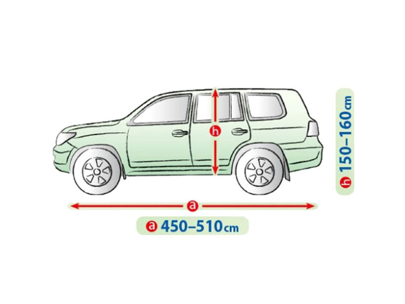 Висококачествено Покривало Kegel за Джип SUV OFF-ROAD Серия Mobile Garage размер XL 450 - 510см х 150 - 160см