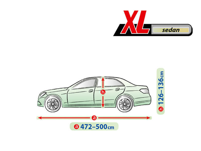 Висококачествено Покривало Kegel за Седан Sedan Автомобил Серия Mobile Garage размер XL 472 - 500см х 126 - 136см