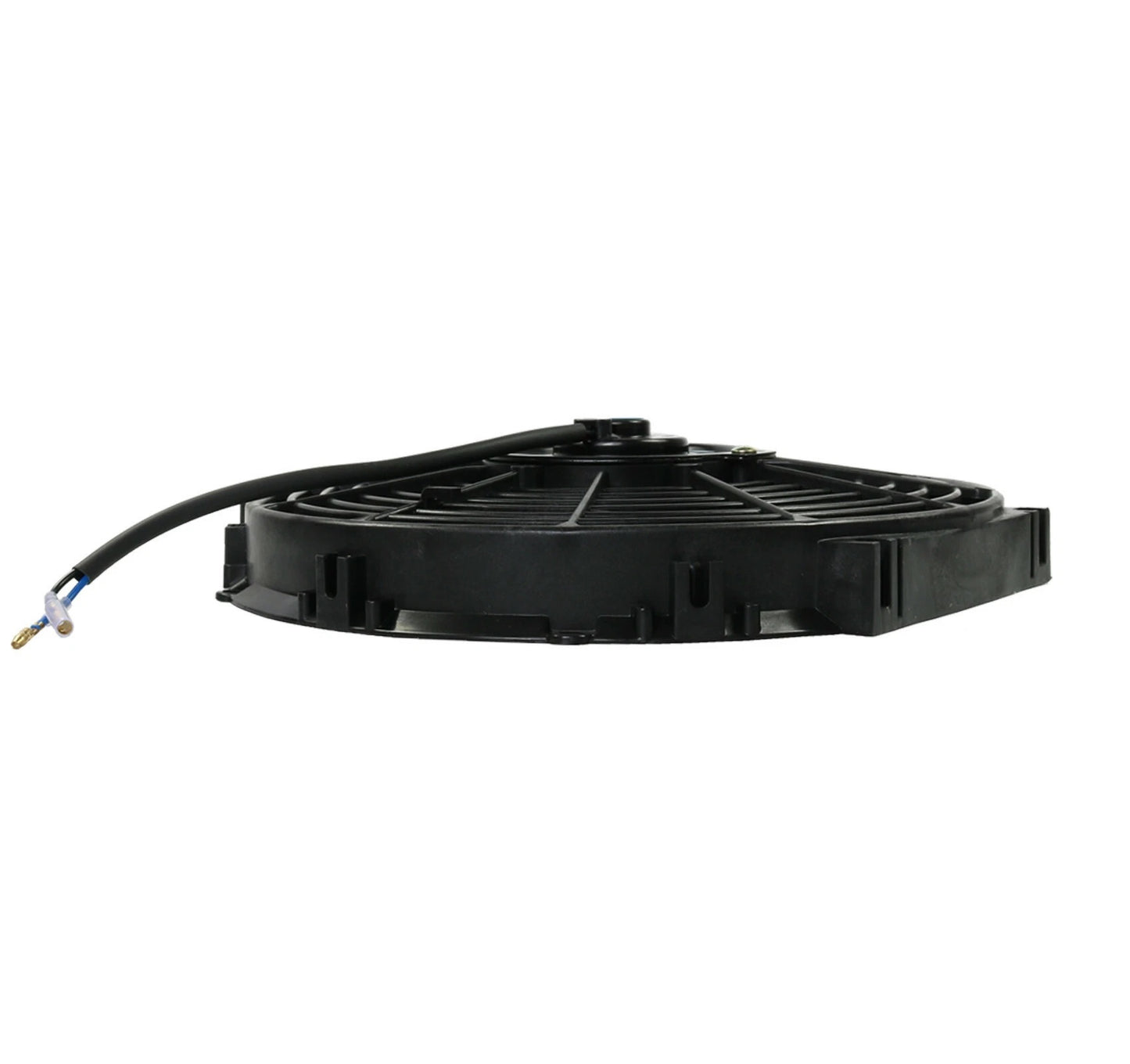 Универсален електрически вентилатор за радиатор - 12 инча (30см.), 12V, 80W, ABS и стомана, безшумен