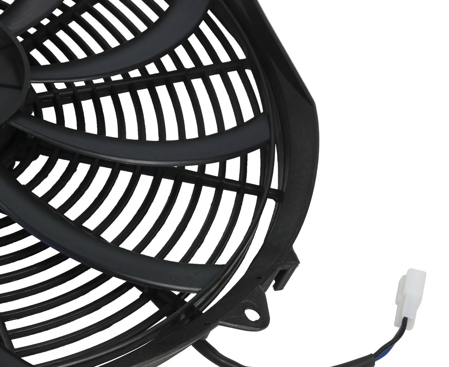 Универсален електрически вентилатор за радиатор – 16 инча(41см), 12V, 160W, ABS и стомана, безшумен
