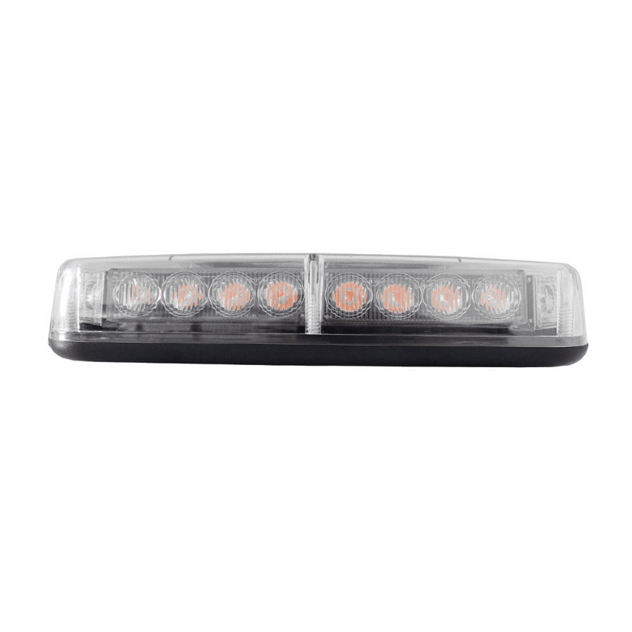 28см Авариен LED буркан - сигнална лампа с магнит, 15 режима, 12V-24V, бяло стъкло