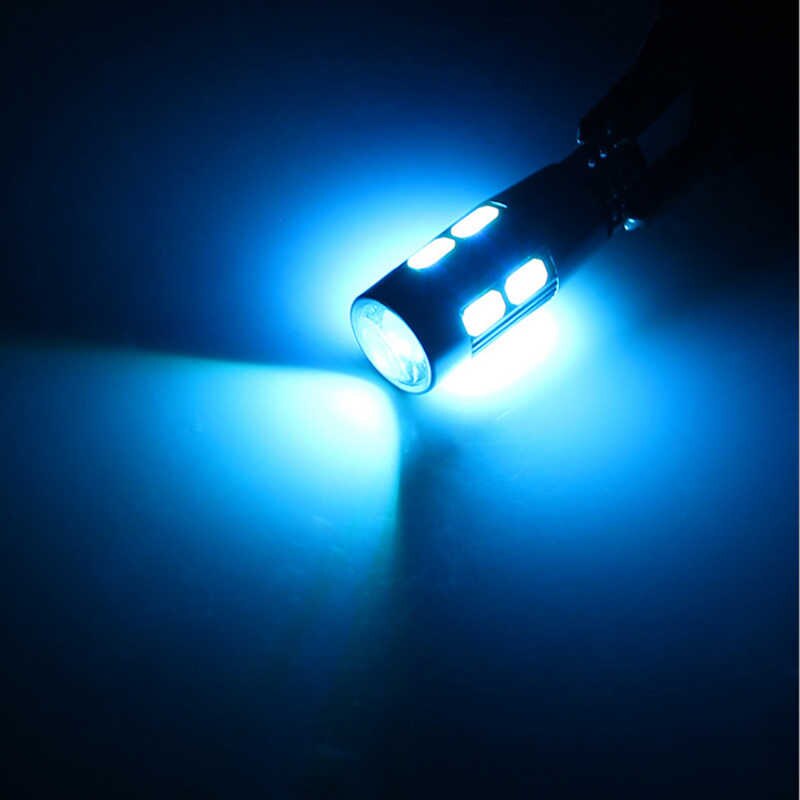 Led Крушка За Габарит Т10 W5W LED 10 SMD, Canbus, 12V Синя Светлина