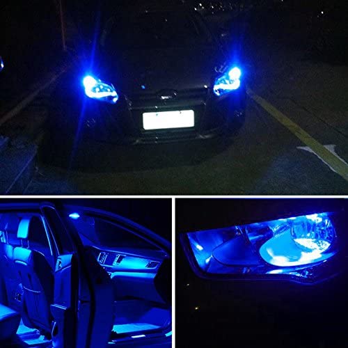 Led Крушки За Габарит, Т10 W5W LED 6 SMD, Canbus, 12V, Синя Светлина