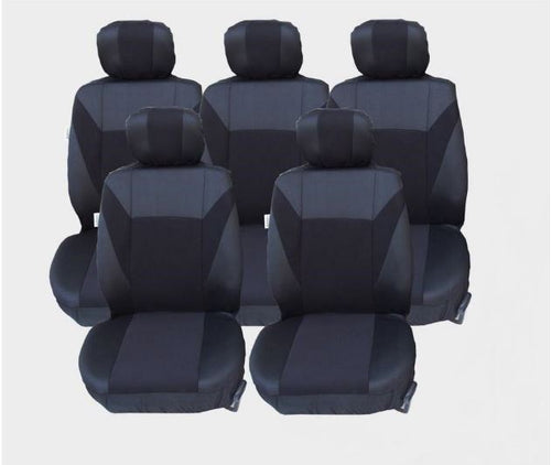 Калъфи/тапицерия за Ford S-MAX C-MAX, VW Touran, Sharan, Toyota Corolla Verso, Черни