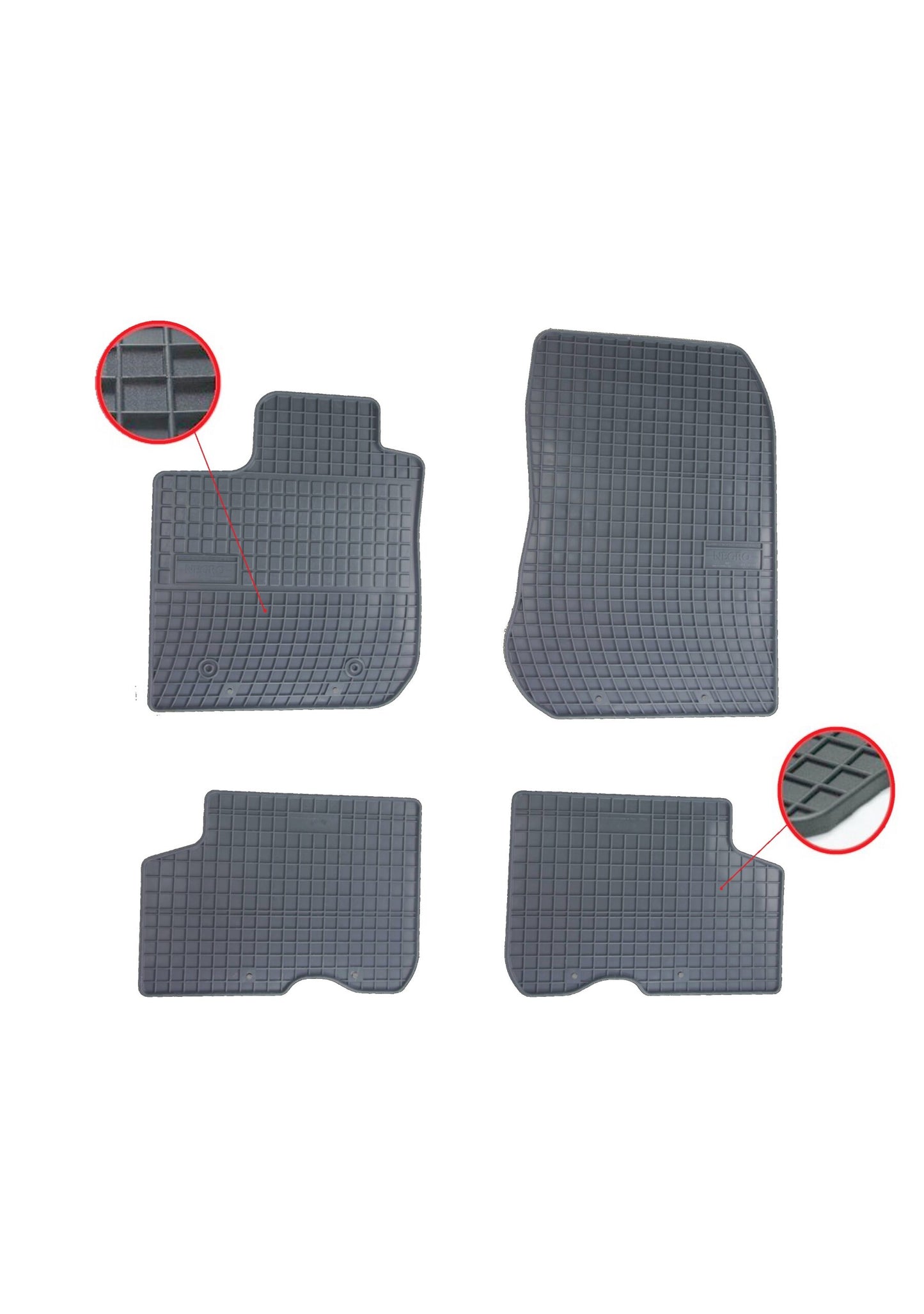 Комплект качествени гумени стелки за Дачия Логан Dacia Logan II 2014+