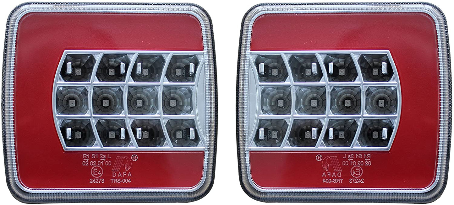 Комплект Стопове Задни Свeтлини С Крушка 12v Подходящи За Бус Камион Ремарке Караванa Платформа Със Сертификат E4