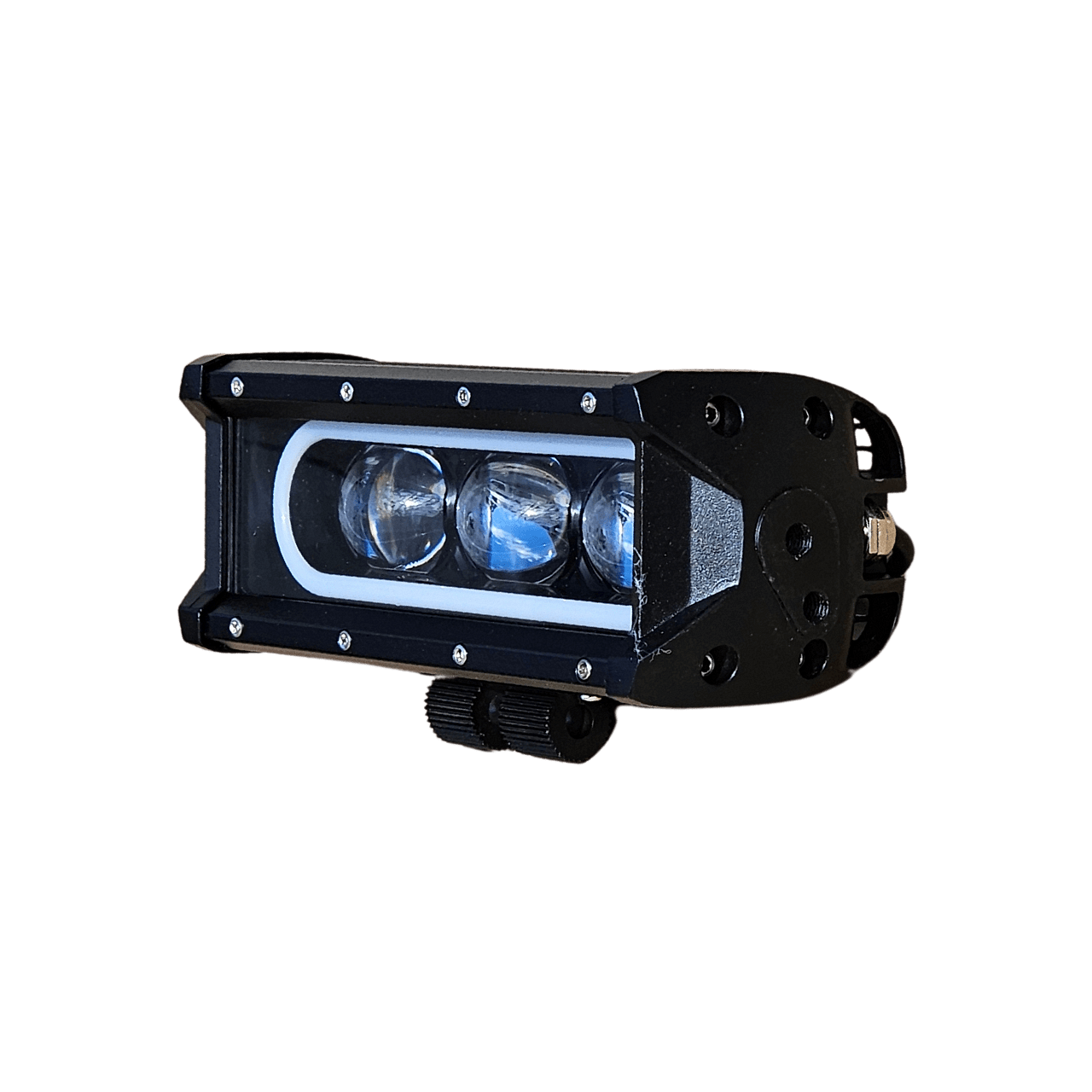 8D 21см 50W 3 в 1 Едноредов LED LIGHT BAR С 3 режима - основна бяла светлина, жълта светлина и дневна (DRL), прав led лайт бар