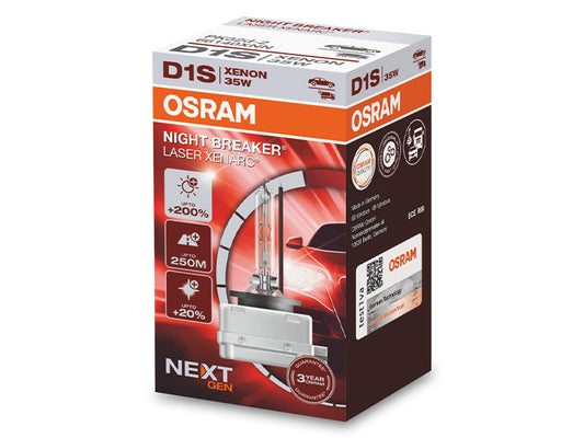 Ксенонова лампа Osram D1S Night Breaker Laser Next Gen 85V, 35W, PK32D-2, 4500K, 3200lm