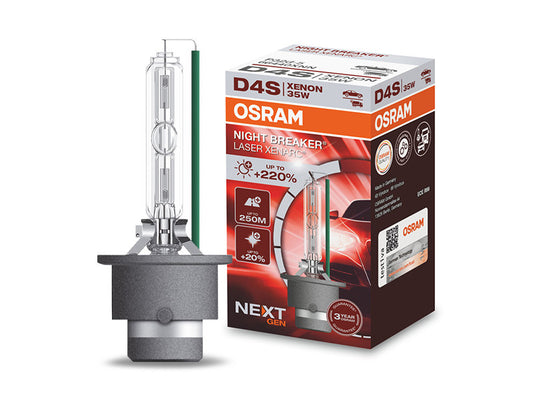 Ксенонова лампа Osram D4S Night Breaker Laser Next Gen 42V, 35W, P32d-5, 4500K, 3200lm