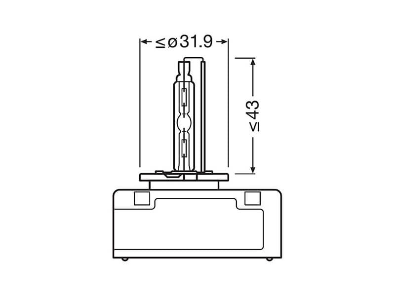Ксенонова лампа Osram D5S Xenarc Original 12V, 25W, PK32d-7