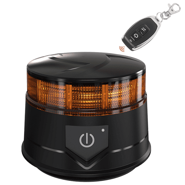 Безжичен Led авариен буркан - маяк, 14W, с дистанционно, магнит и вендуза