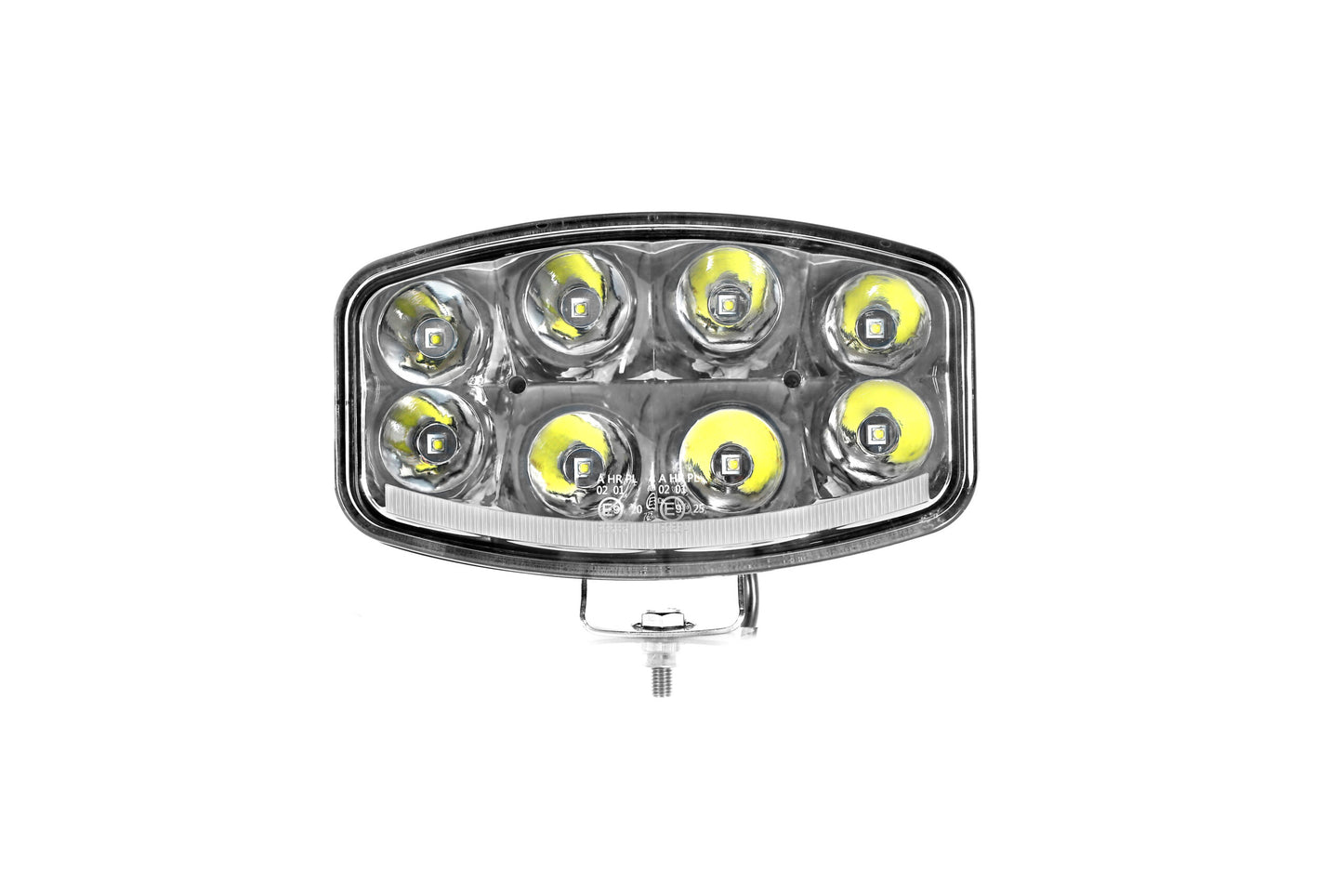Нов мощен 64W LED Фар Халоген Лампа с Три Функции Неон Neon Ефект 12V - 24V Бяла светлина 6500LM