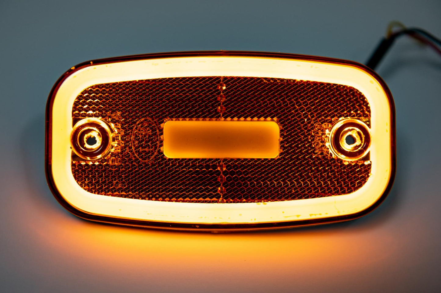 LED Светодиоден Габарит, 122mm x 63mm, Оранжев, Жълт, Неон Ефект, Три Функции,12V-24V