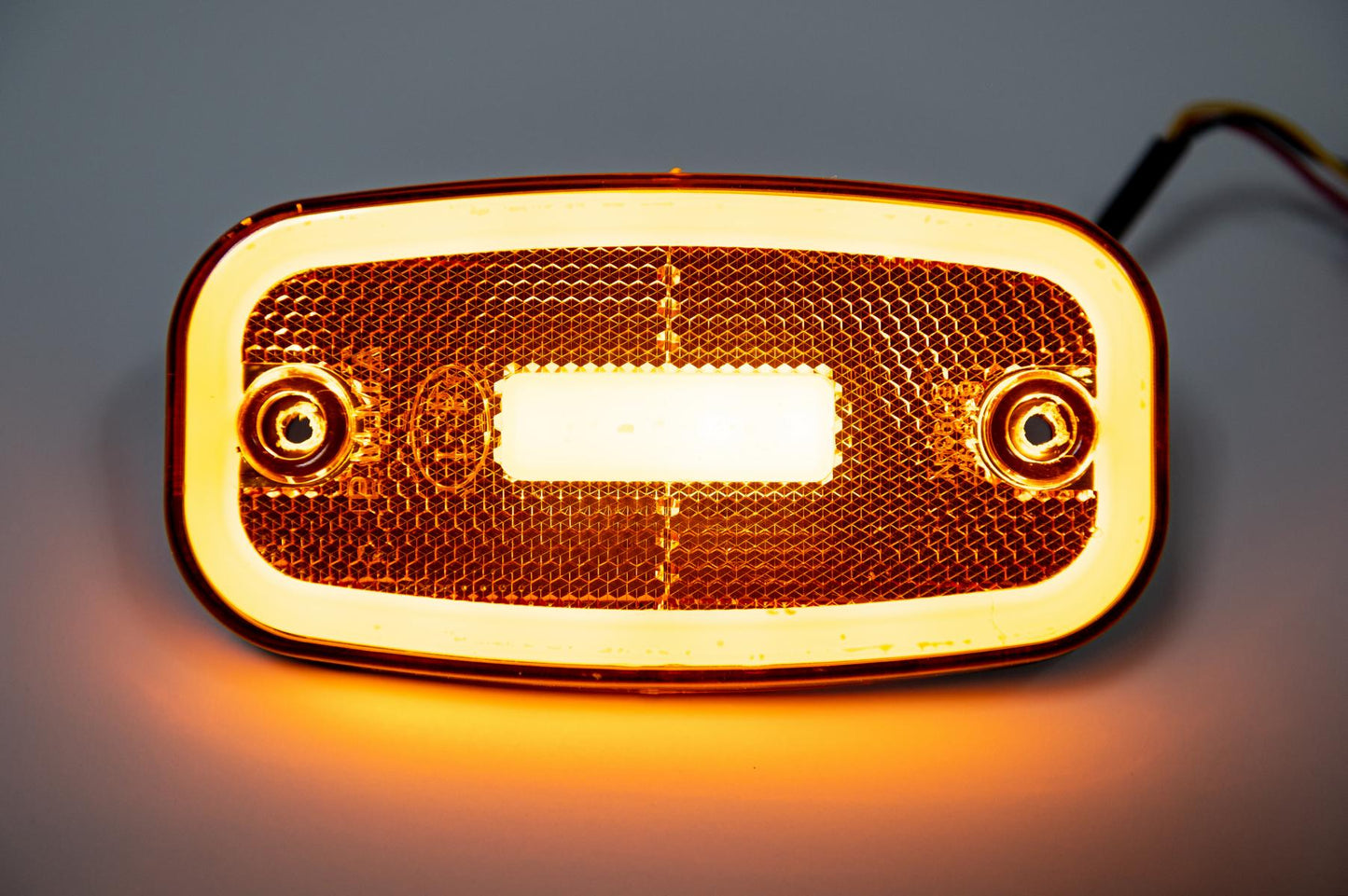 LED Светодиоден Габарит, 122mm x 63mm, Оранжев, Жълт, Неон Ефект, Три Функции,12V-24V