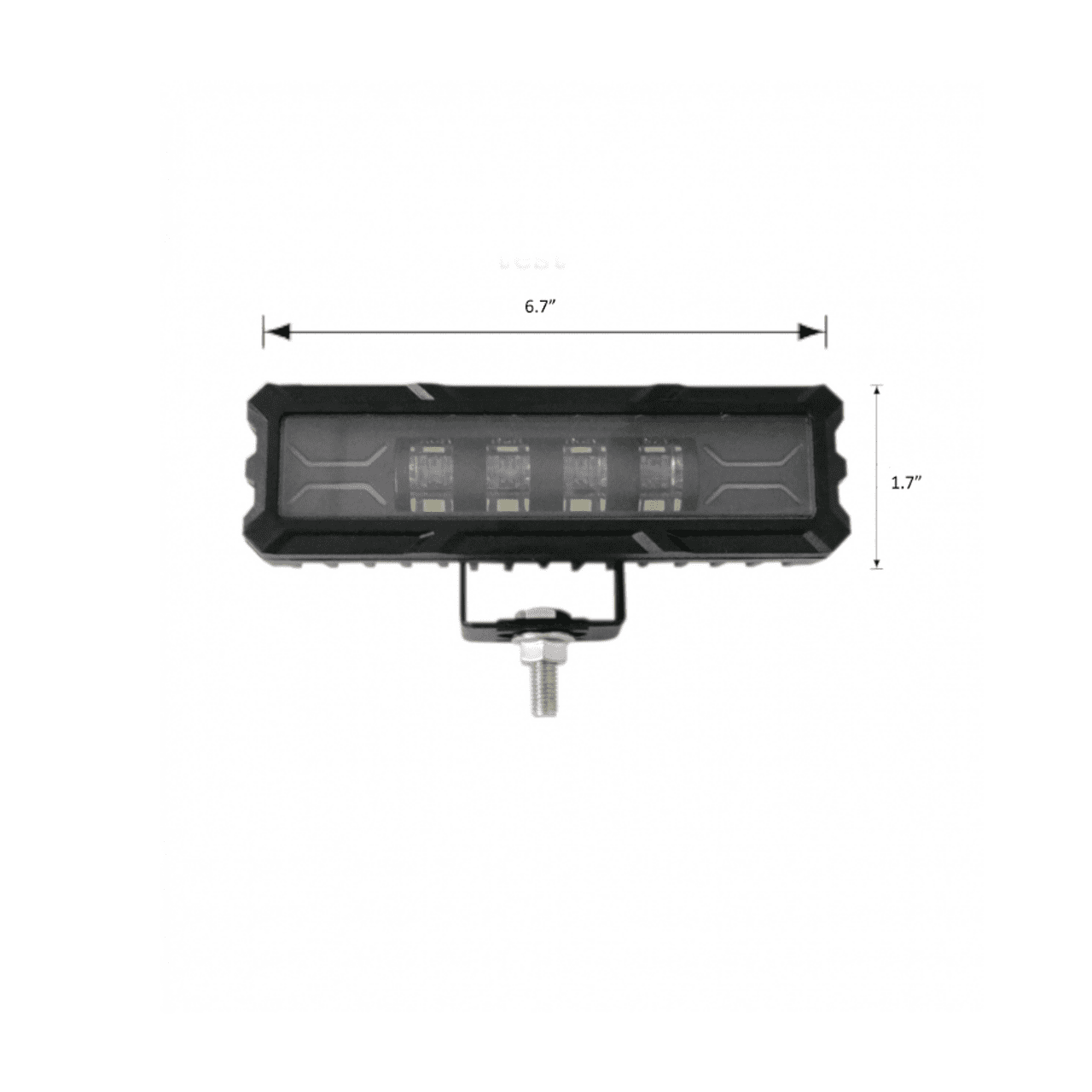 Едноредов SLIM LED бар 15.5см, комбиниран с бяла + жълта светлина, 12/24V