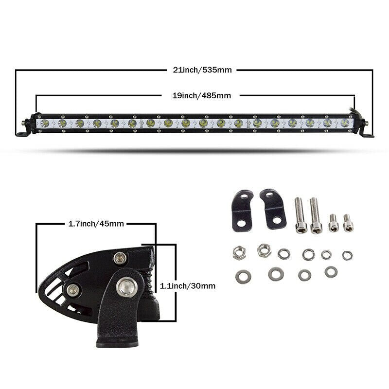 Едноредов SLIM LED BAR 20" (50см) 90W слим led бар