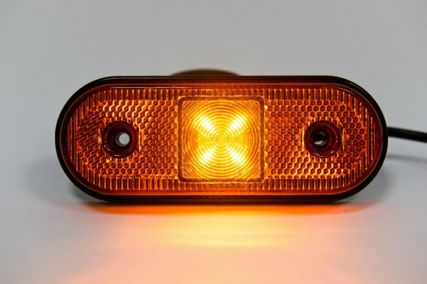 1 брой 12-24V LED Диоден Маркер Токос Габарит Светлина За Камион Ремарке Платформа Оранжев