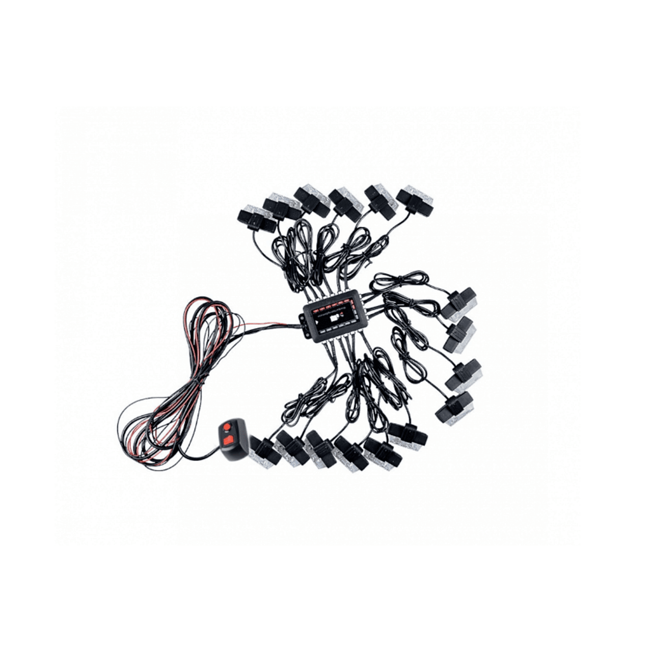 Комплект 16 броя LED Аварийни светлини с контролер 12V