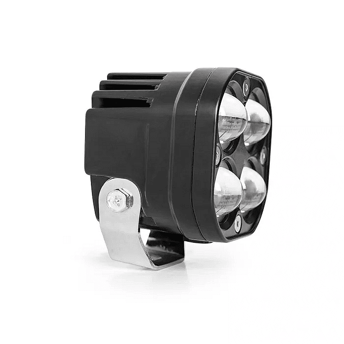 Комплект 2бр 3" 60W квадратни LED работни светлини с бяла и жълта светлина, 12V/24V