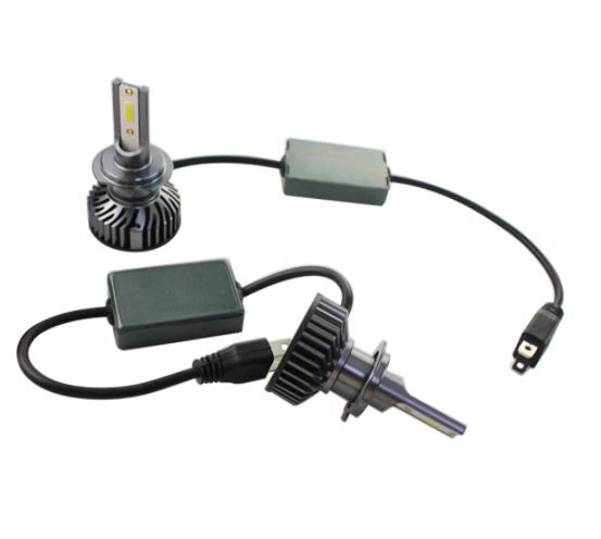 Комплект 2бр F2 Мини LED крушки H11 80W +300% светлина, CANBUS модул