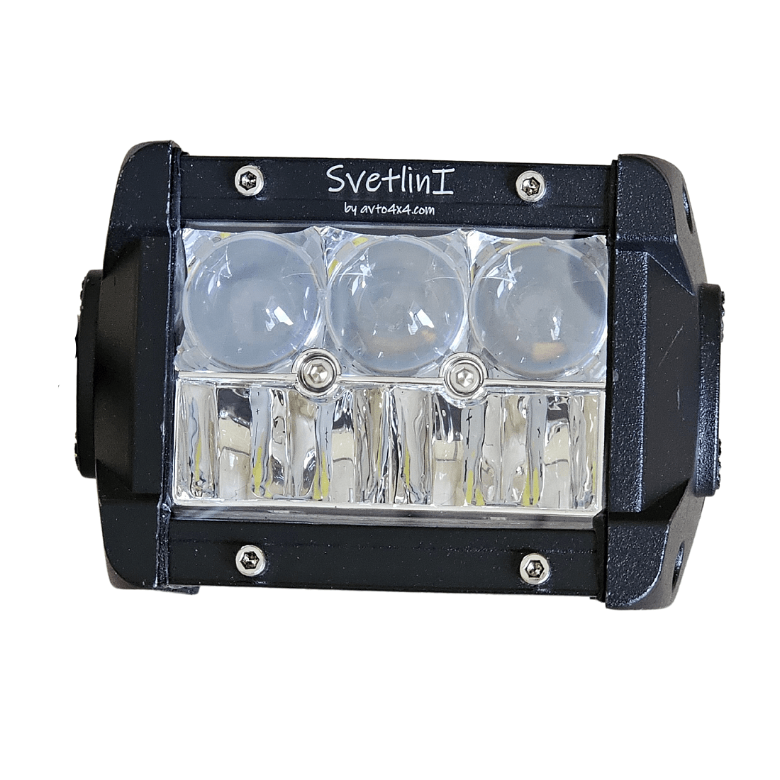 Комплект 2бр LED работни светлини с лупи 4" 20W 12/24V, комбинирана светлина