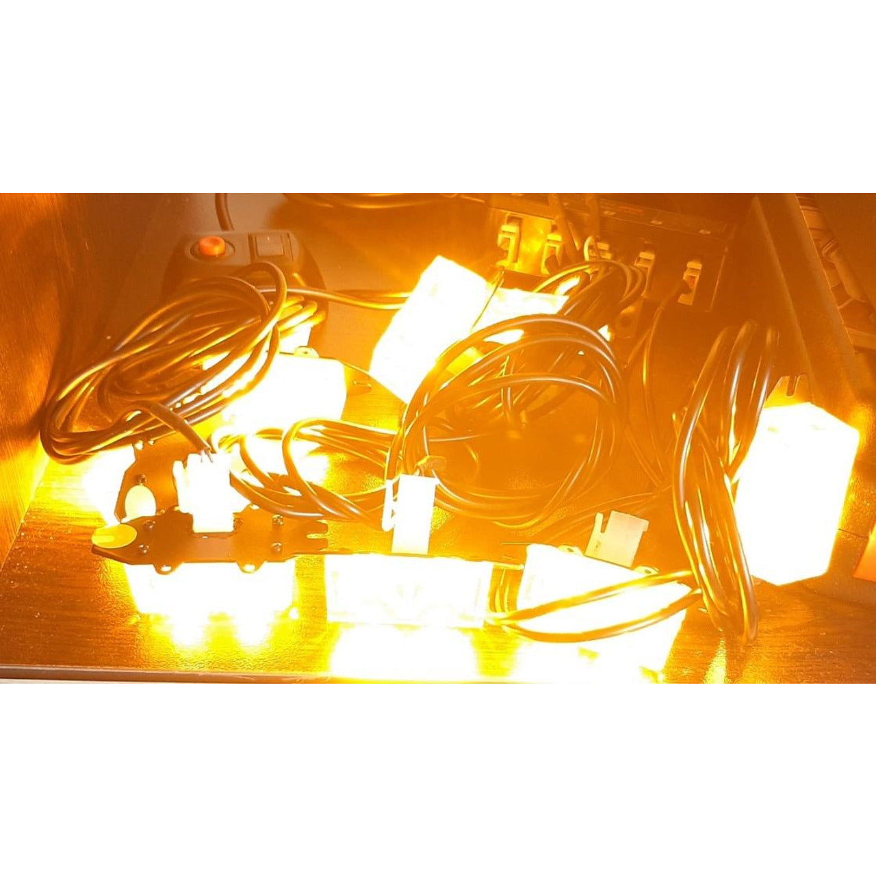 Комплект 8бр LED аварийни светлини с контролер 12V