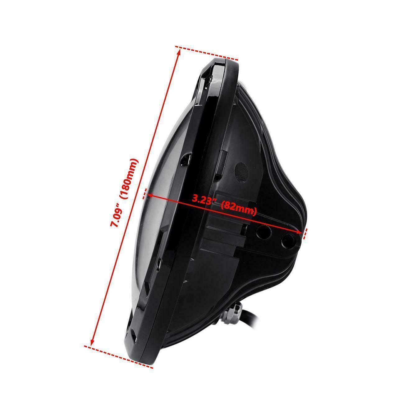 Комплект Кръгли LED фарове 7" 70W H4 букса, къси, дълги, дневни и мигач