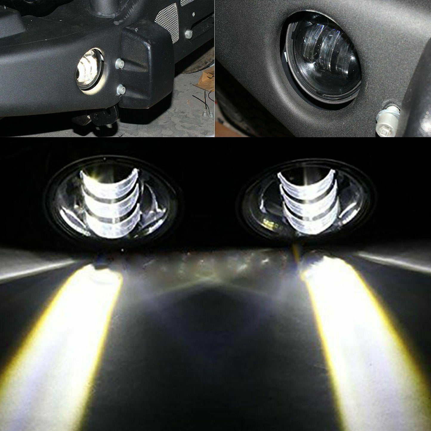 Комплект Универсални Кръгли 4" (100mm) LED халогени за вграждане 30W