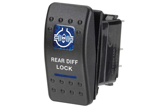 Копче/бутон с надпис DIFF LOCK за вграждане 12V - 24V