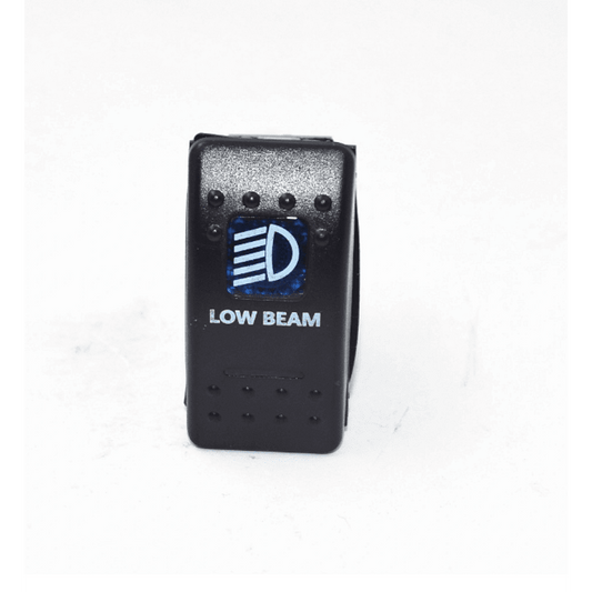 Копче/бутон с надпис LOW BEAM за вграждане 12V - 24V