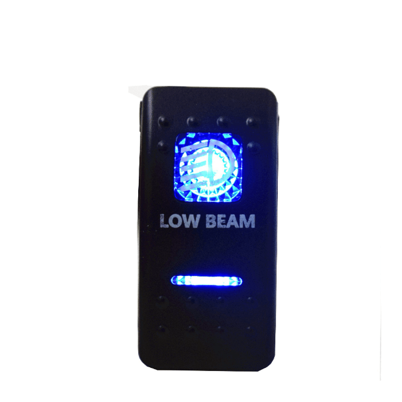 Копче/бутон с надпис LOW BEAM за вграждане 12V - 24V