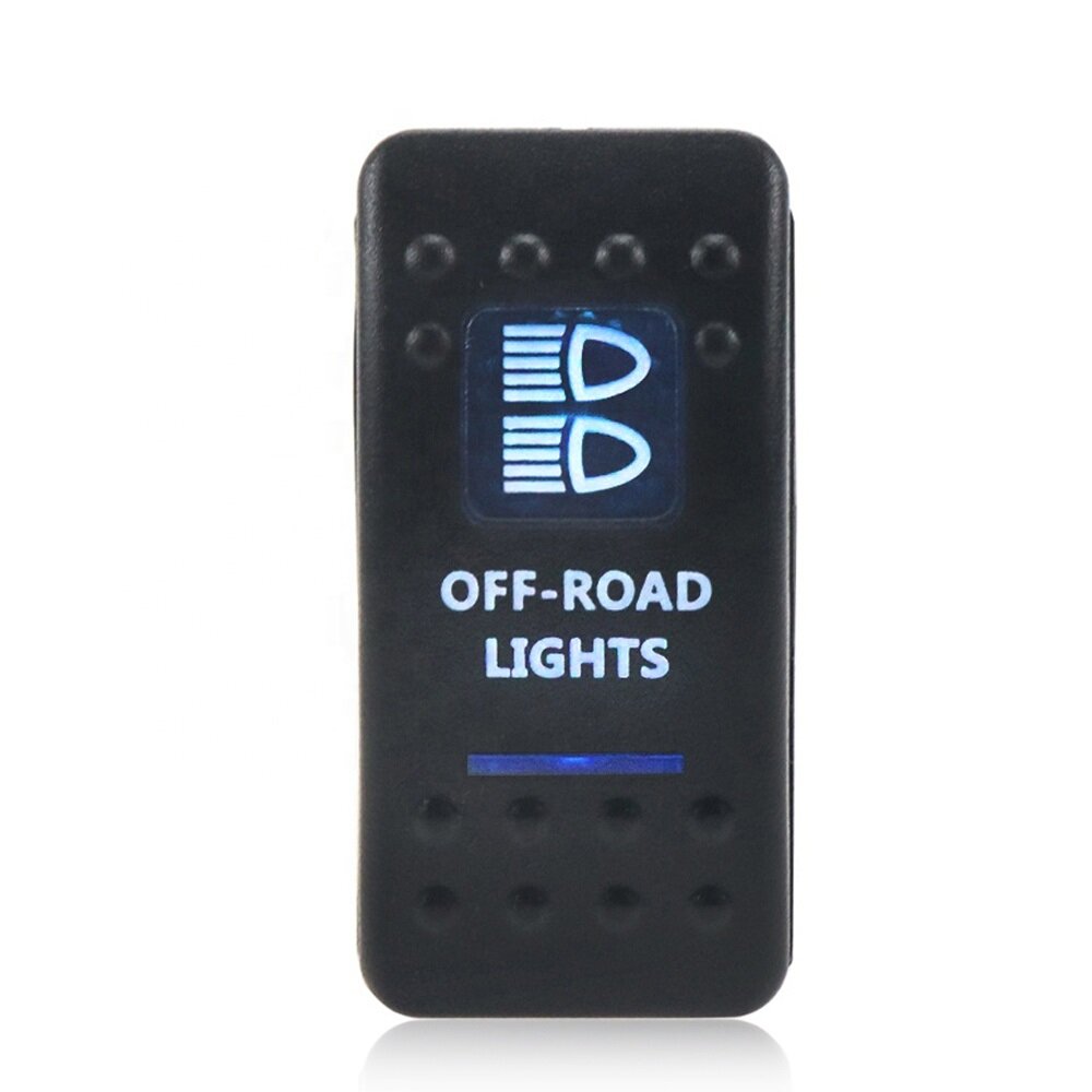 Копче/бутон с надпис OFF ROAD LIGHTS за вграждане 12V - 24V
