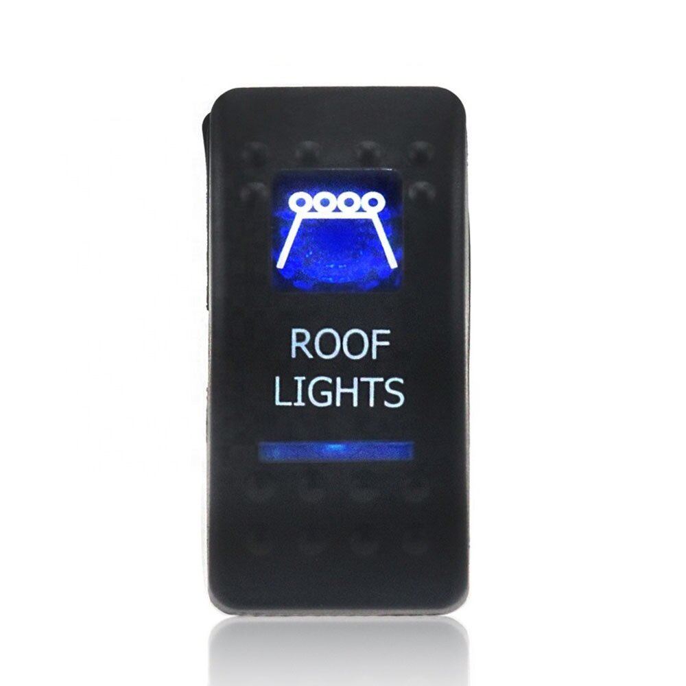 Копче/бутон с надпис ROOF LIGHTS за вграждане 12V - 24V