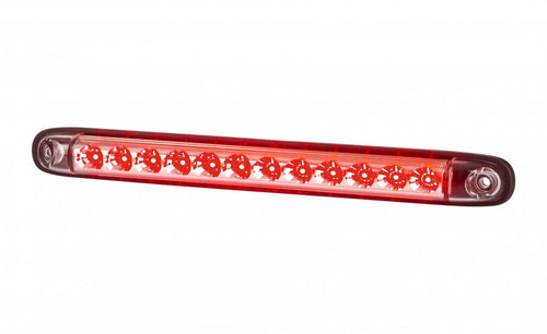 LED  Светлина, Две функции, Стоп, Габарит, Червен цвят, 12V - 24V, E-Mark