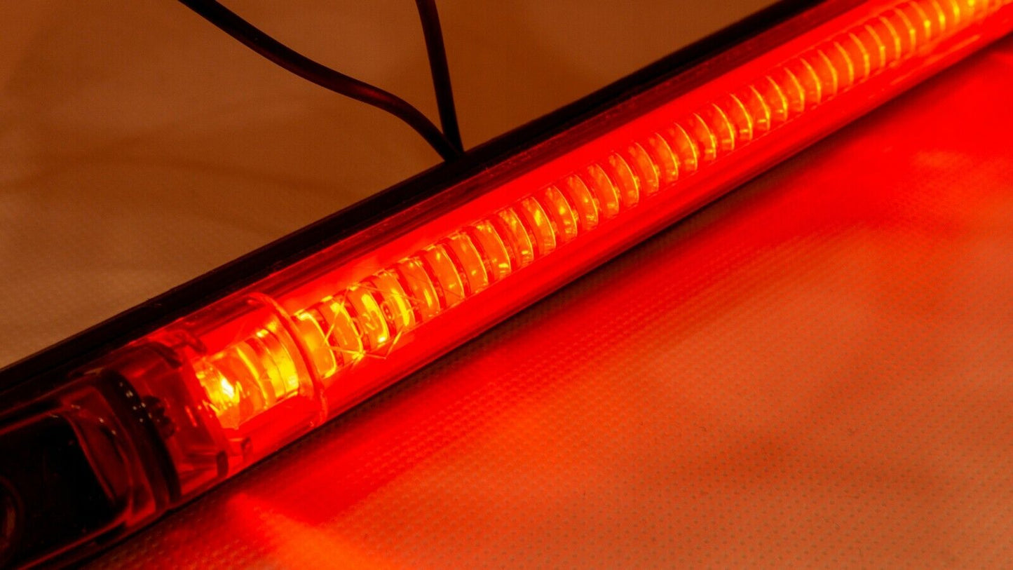 LED  Диоден Габарит Маркер Червен 25,5cm 12V - 24V E-Mark E9 от Полша