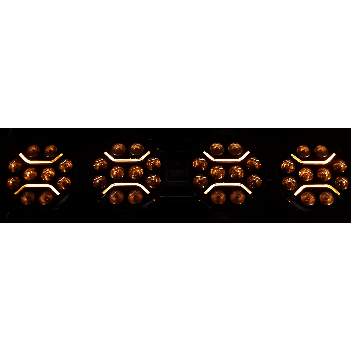 1бр Универсален LED + DRL Фар, бял+оранжев габарит Ø230 мм 12V/24V
