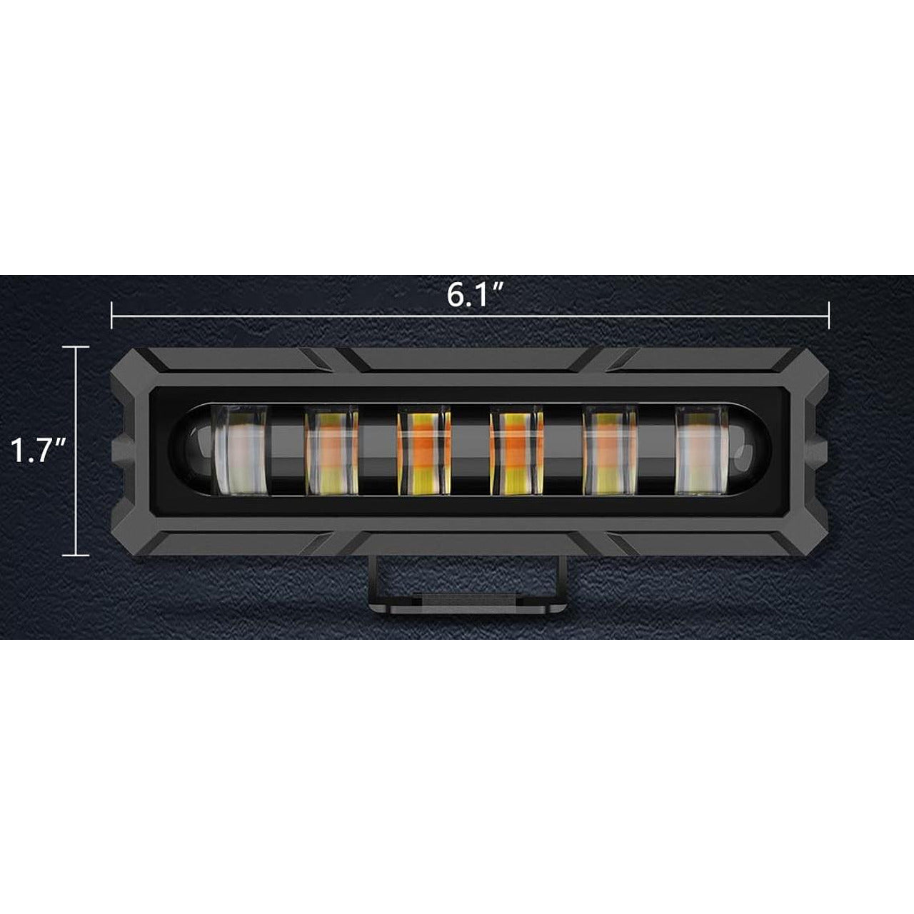 LED бар - дневна светлина 15.5см, 30W комбо - бяла 6500К и жълта 3000К светлина 12V-24V