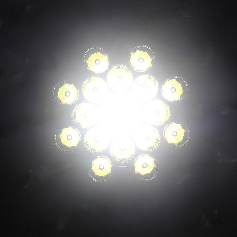 1бр LED фар с дълга бяла светлина + бяла и жълта габаритна 80W 9100lm 12V/24V E-Mark Е9