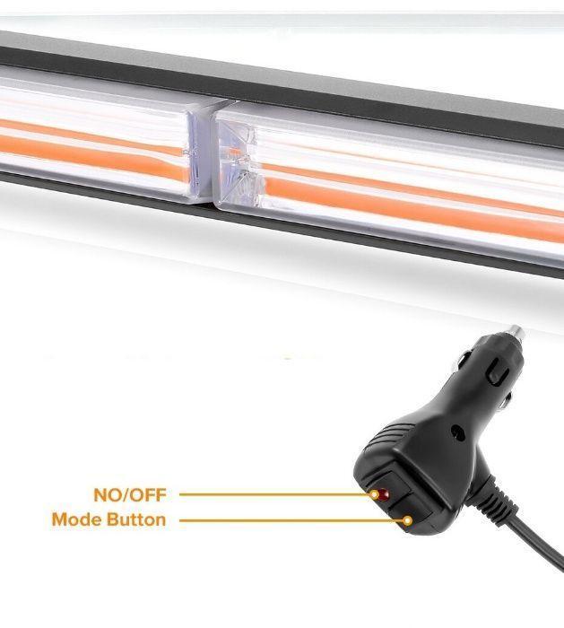 LED сигнална / аварийна лампа 30см 12V/24V - няколко режима на работа