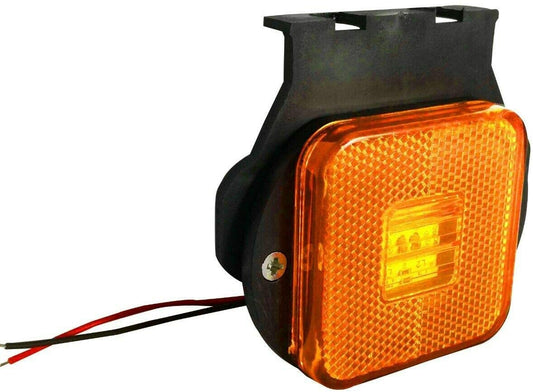 1 брой 24V LED Страничен Оранжев Диоден Маркер Токос Габарит Светлина За Камион Ремарке Платформа Бус Вана Каравана
