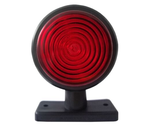 Комплект от 2 броя 12-24V висококачествени LED Диодни Странични Маркери, Рогчета, Светлини За Камион, Ремарке, Каравана, Кемпер АТВ и др., червено-оранжево