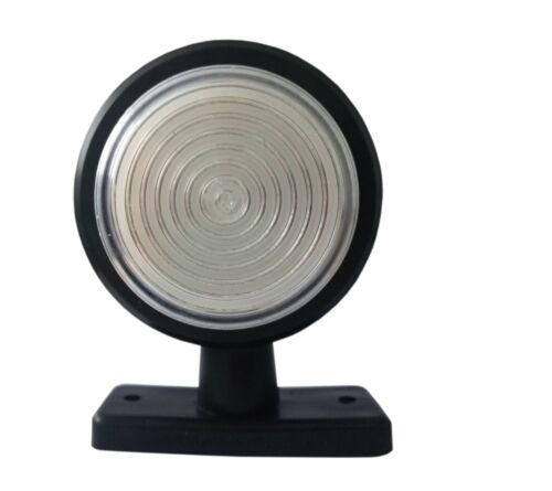 Комплект от 2 броя 12-24V висококачествени LED Диодни Странични Маркери, Рогчета, Светлини За Камион, Ремарке, Каравана, Кемпер АТВ и др., Неон Neon Ефект бяло-червено
