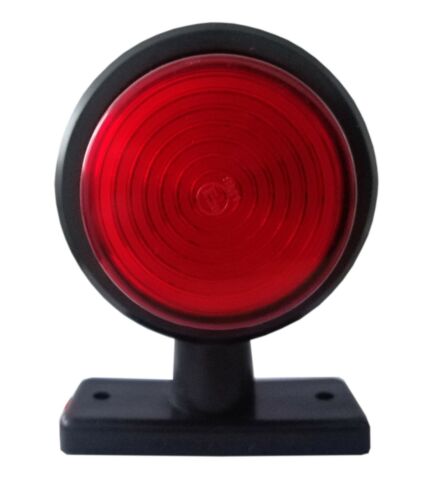 Комплект от 2 броя 12-24V висококачествени LED Диодни Странични Маркери, Рогчета, Светлини За Камион, Ремарке, Каравана, Кемпер АТВ и др., Неон Neon Ефект червено-оранжево